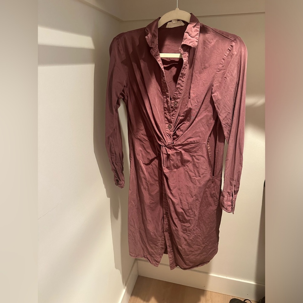 Elegant Mauve Midi Dress